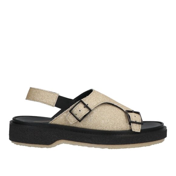 Adiev Gold Glitter Slipon Sandals Size 36/6 NEW - Picture 1 of 6